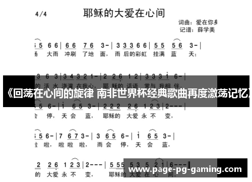 《回荡在心间的旋律 南非世界杯经典歌曲再度激荡记忆》